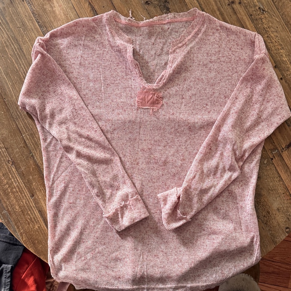 Buckle Pink Long Sleeve Tee
